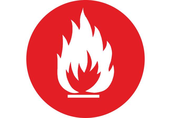 Sticker Interdiction Flamme - Signalétique de Sécurité