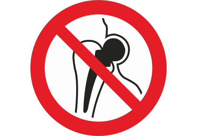 Sticker Interdiction Implants Métalliques - Signalétique