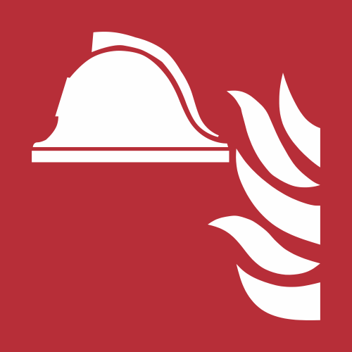 Sticker ISO 7010 F004 - Équipements de lutte contre l'incendie