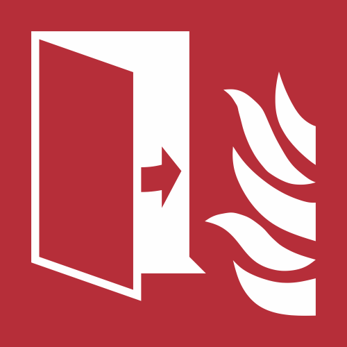 Sticker ISO 7010 F007 – Porte coupe-feu