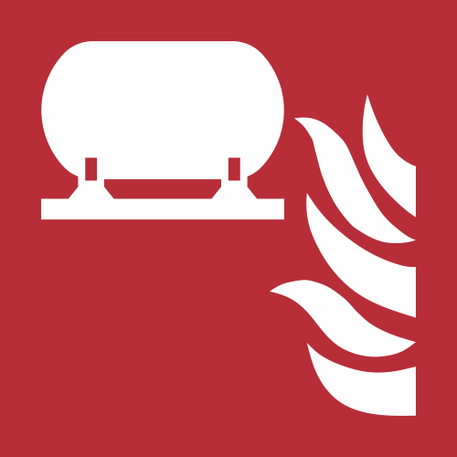 Sticker ISO 7010 F012 - Extincteur fixe