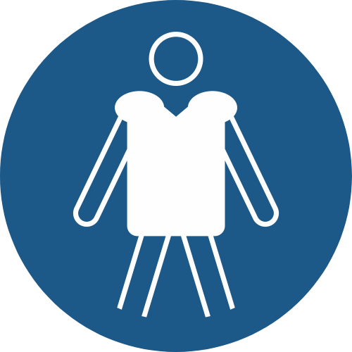 Sticker ISO 7010 M053 - Port gilet sauvetage obligatoire