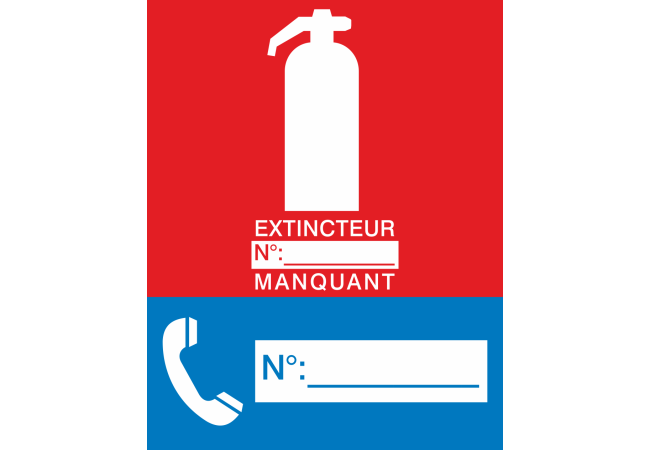 Sticker Localisation Extincteur - Signalétique Sécurité