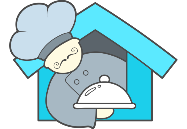 Sticker Logo Chef pour Restaurant et Cuisine