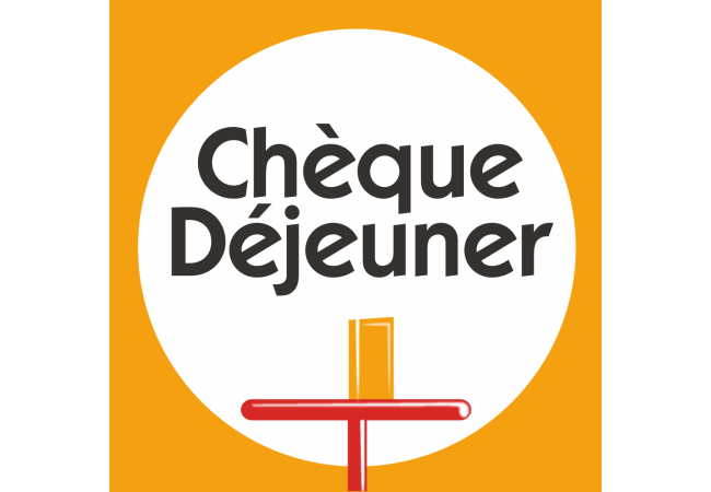 Sticker Logo Chèque Déjeuner - Signalétique Restaurant