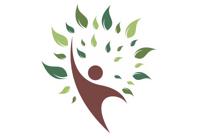 Sticker Logo Écologique Arbre et Silhouette