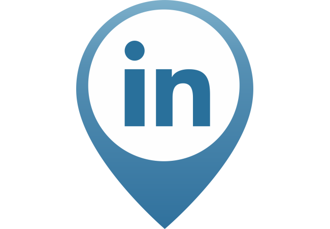 Sticker Logo LinkedIn – Signalétique Réseau Professionnel
