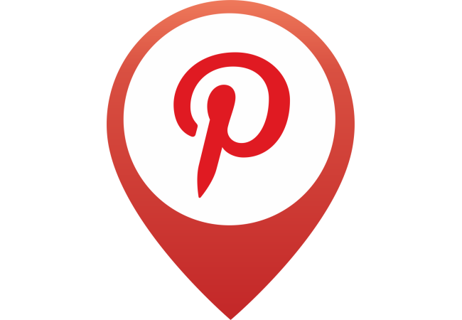 Sticker Logo Pinterest - Signalétique Réseaux Sociaux