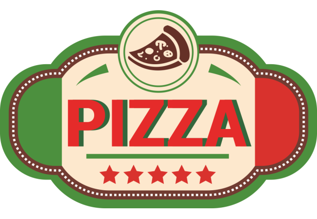 Sticker Logo Pizzeria - Signalétique Commerciale