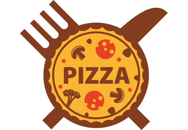 Sticker Logo Pizzeria - Signalétique Restauration