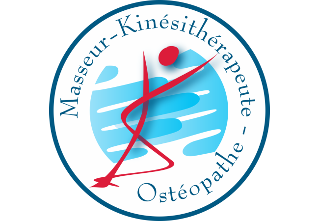 Sticker Logo Professionnel Masseur, Kiné, Ostéopathe