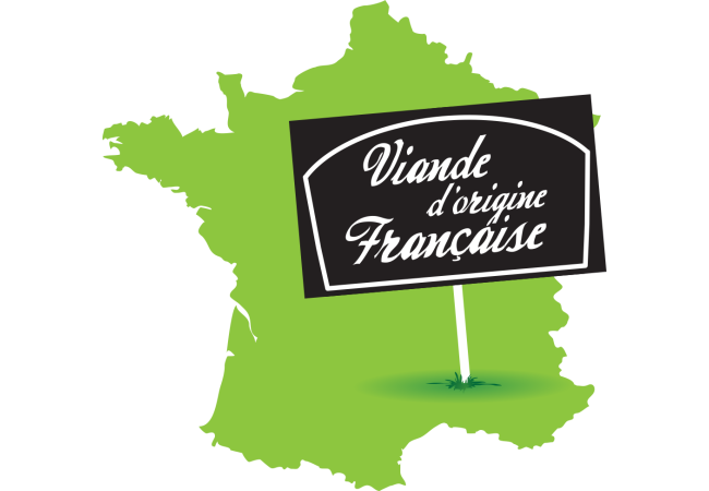 Sticker Logo Viande Française - Signalétique