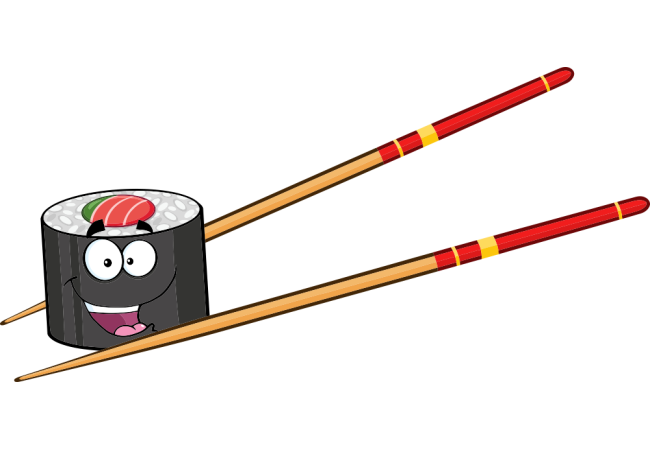 Sticker Mascotte Sushi – Décoration Ludique