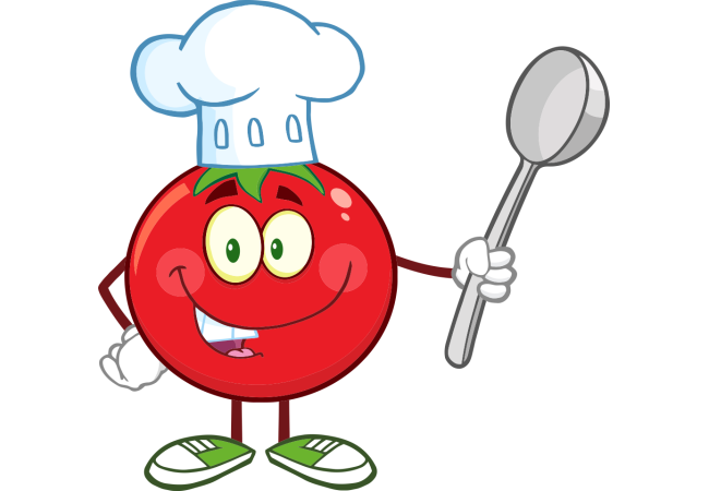 Sticker Mascotte Tomate – Décoration Ludique