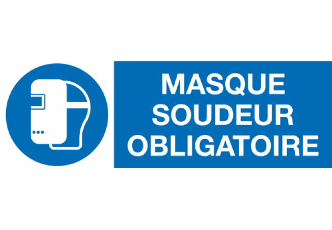 Sticker Masque de Soudeur Obligatoire