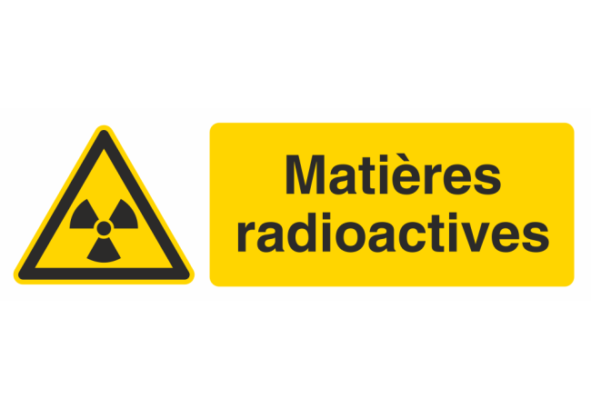 Sticker Matière Radioactive - Norme ISO 7010