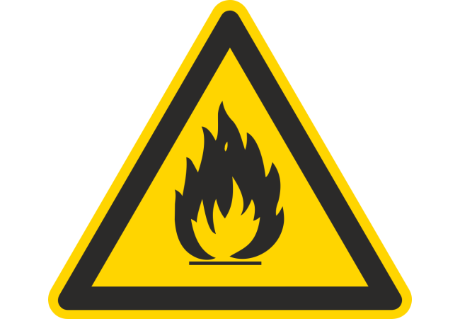 Sticker Matières Inflammables - Signalisation ADR