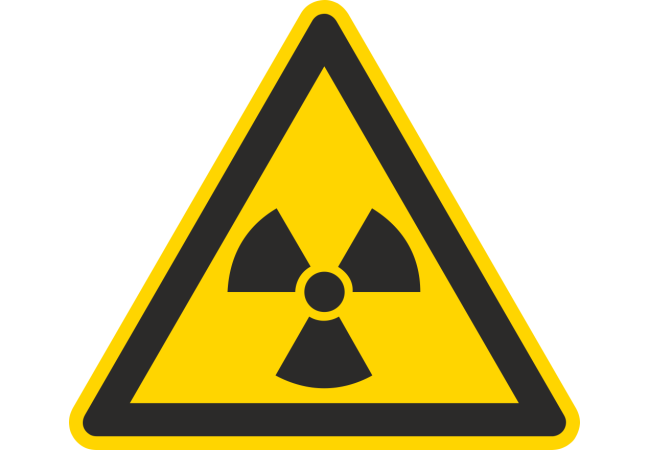Sticker Matières Radioactives - Signalétique ISO