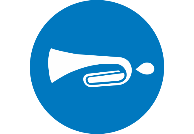 Sticker Obligation d'Avertir - Signalétique de Sécurité