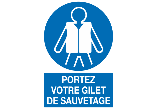 Sticker Obligation Gilet de Sauvetage