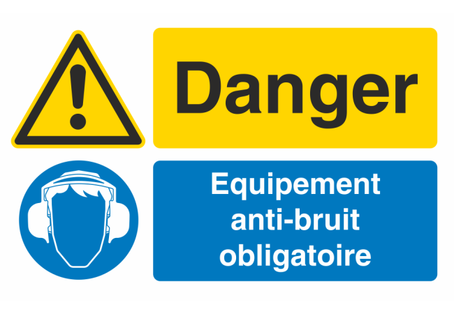 Sticker Obligation Port Anti-Bruit - Signalétique EPI