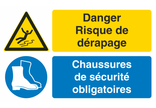 Sticker Obligation Port de Chaussures de Sécurité