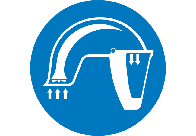 Sticker Obligation Port du Casque de Protection