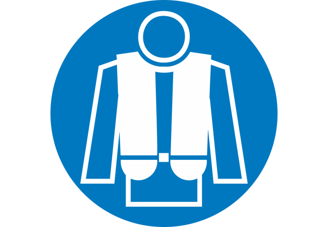 Sticker Obligation Port du Gilet de Sauvetage