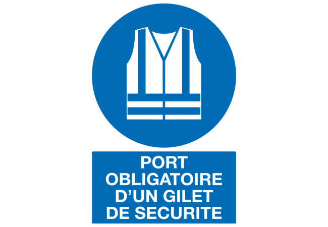 Sticker Obligation Port Gilet de Sécurité