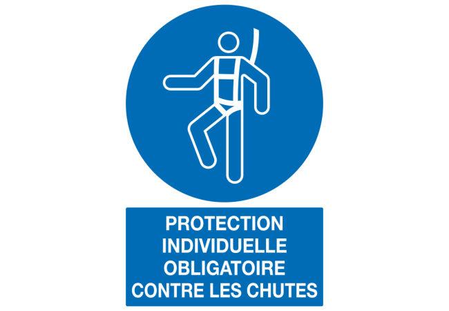 Sticker Obligation : Protection contre les chutes