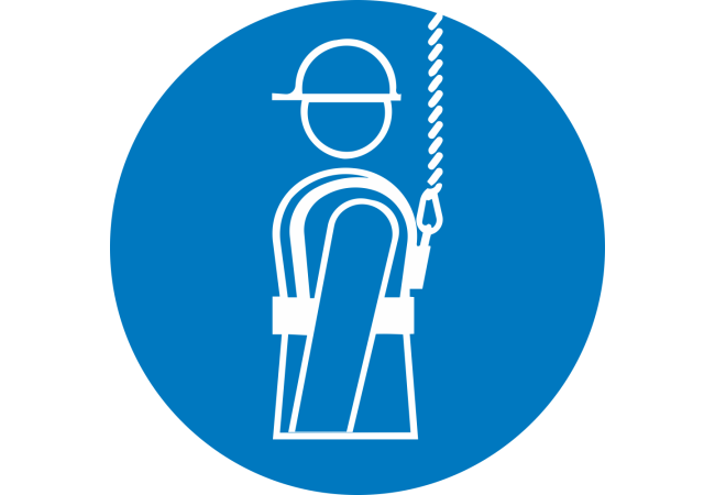 Sticker Obligation Protection Contre les Chutes