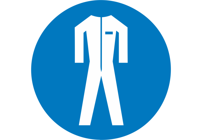 Sticker Obligation Protection du Corps ISO 7010