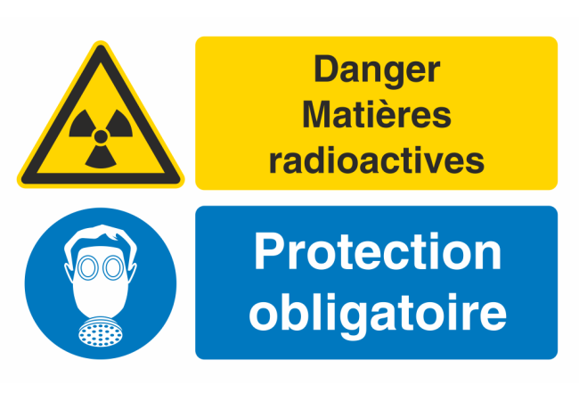 Sticker Obligation Radioactivité - Signalisation Protection