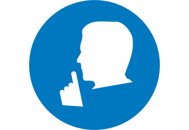 Sticker Obligation Silence - Signalétique Professionnelle