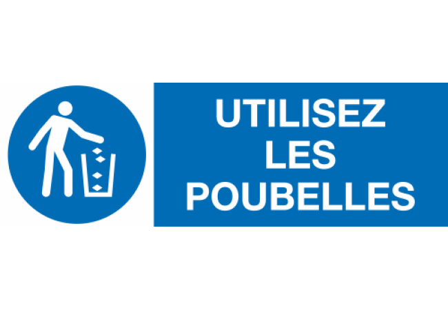 Sticker Obligation « Utilisez les Poubelles »