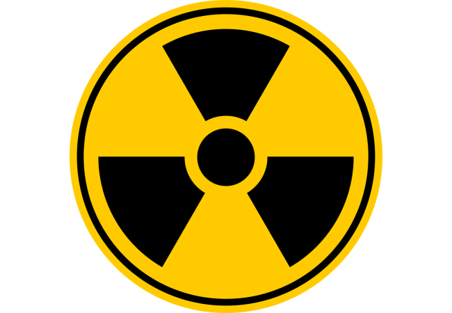 Sticker Panneau Radiation - Signalétique Danger