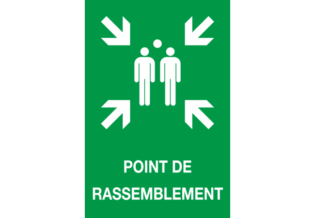 Sticker Point de Rassemblement - Signalétique Sécurité