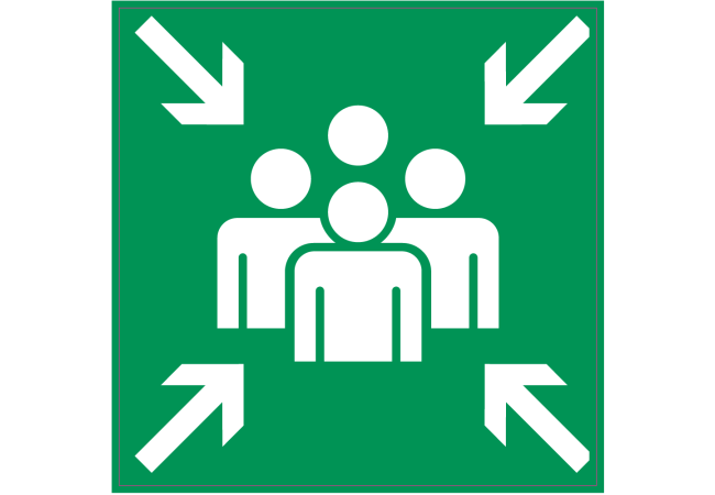 Sticker Point de Rassemblement – Signalétique Sécurité
