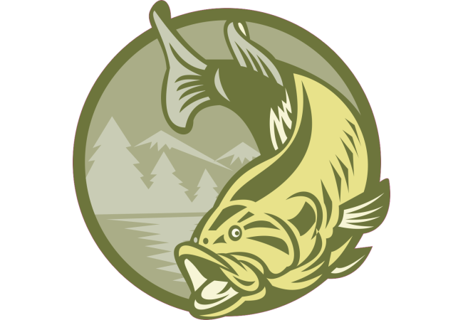Sticker Poisson Pêche – Signalétique Loisirs
