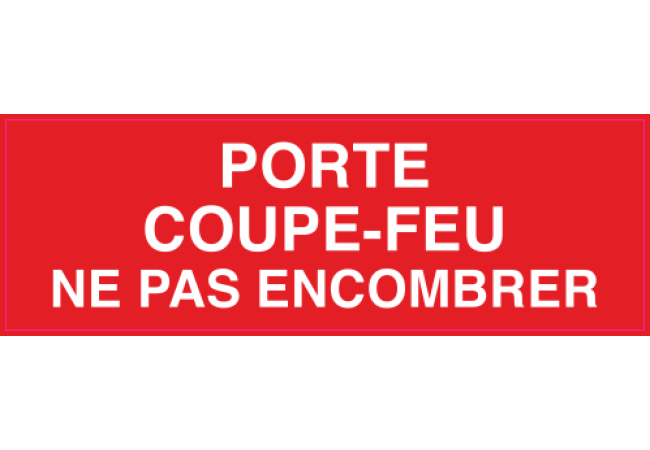Sticker Porte Coupe-Feu – Signalétique Incendie