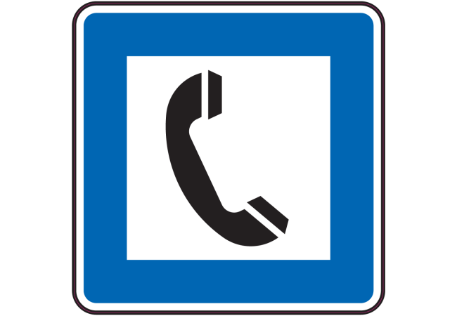 Sticker Poste D'Appel - Signalétique ISO 7010