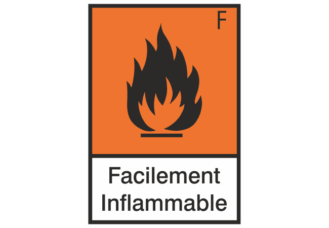 Sticker Produit Inflammable – Signalétique de Danger