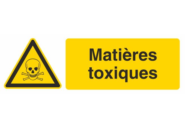 Sticker Produit Toxique - Signalétique Danger