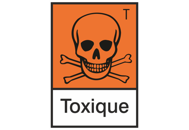 Sticker Produit Toxique – Signalétique Danger