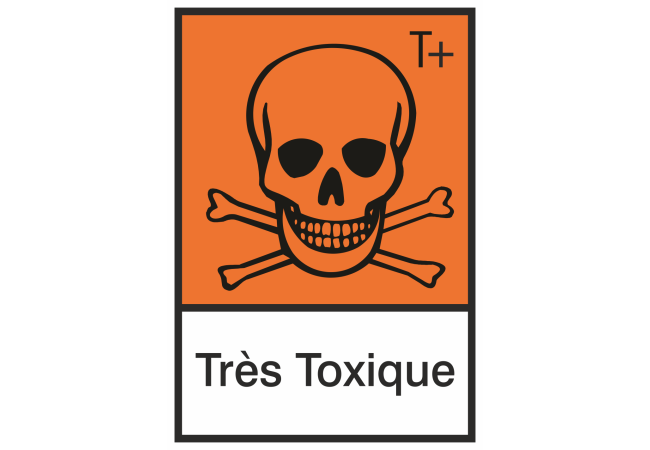 Sticker Produit Très Toxique – Signalétique Danger