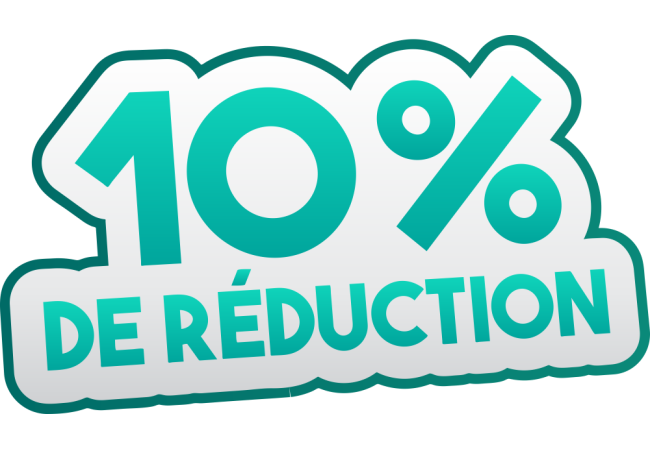 Sticker Promo -10% Réduction | SupStick