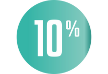 Sticker Promotion 10% - Cercle Bleu