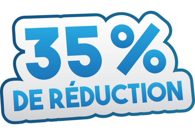 Sticker Promotion -35% | Signalétique Commerciale
