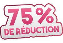 Sticker Promotion -75% | Signalétique Commerciale
