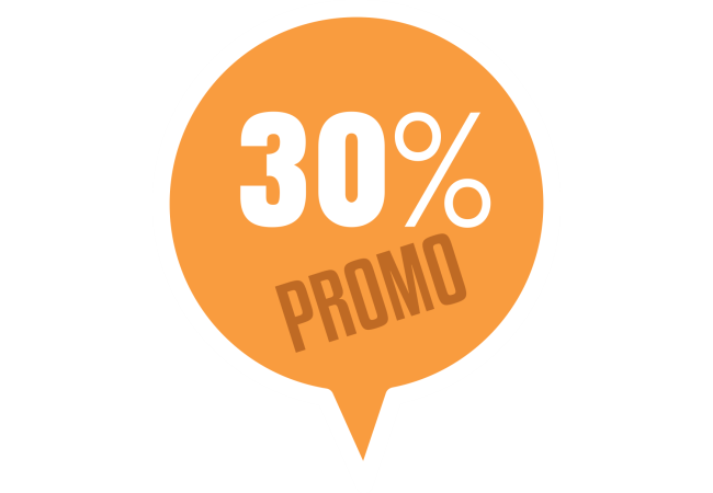 Sticker Promotion Soldes -30% | Signalétique Commerciale